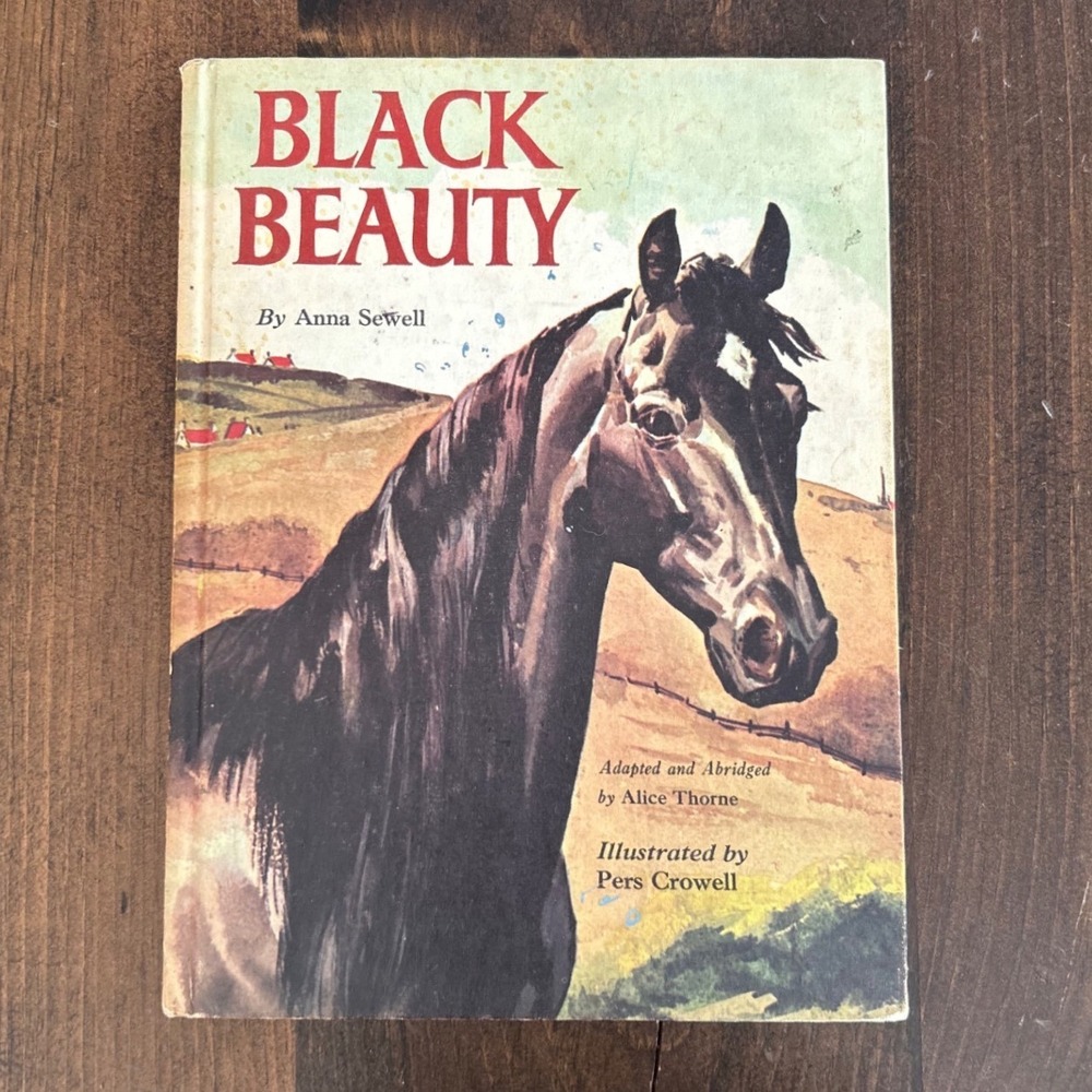 Vintage 1976 Grosset & Dunlap Black Beauty Book Childrens Equestrian Classic Kid